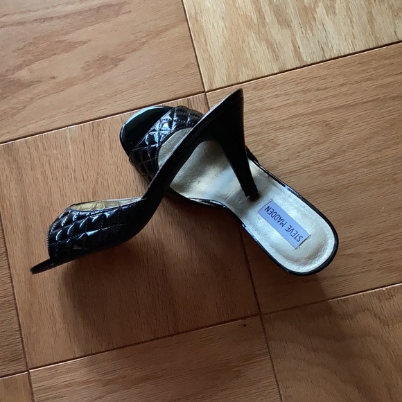 Steve Madden High-heeled Open Toe Slippers - Picture 4 of 8